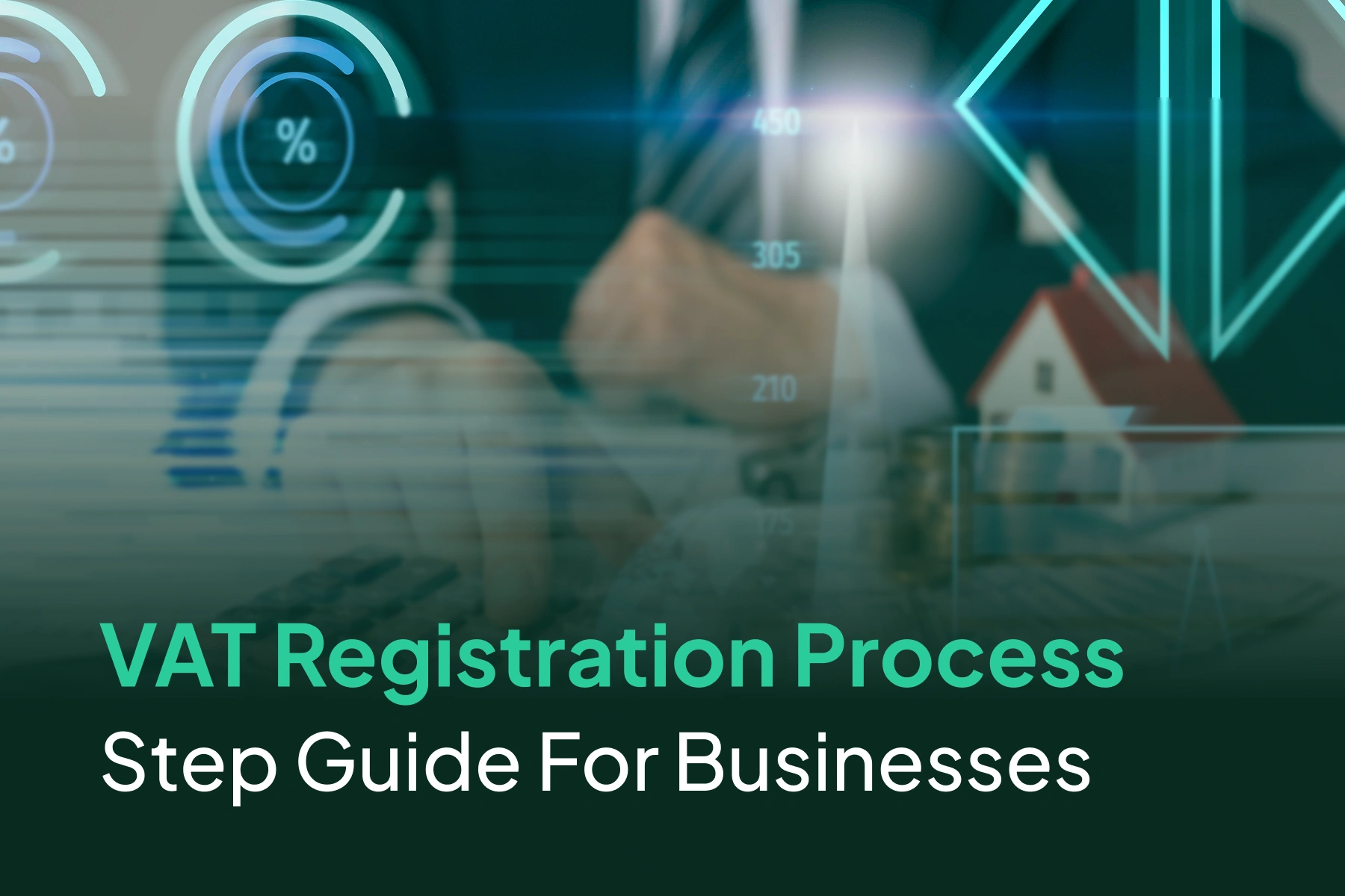 Digital interface showing VAT registration process and tax setup for businesses
