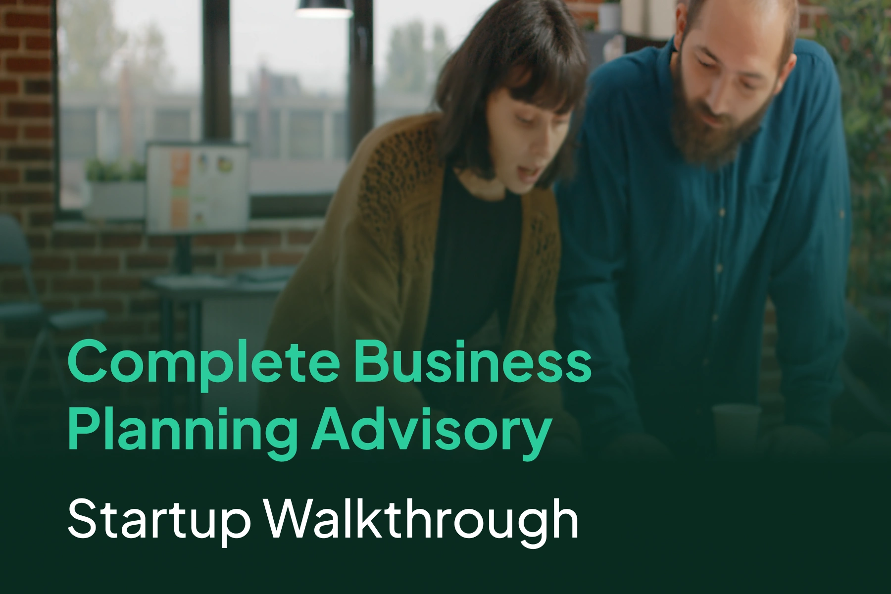 Business planning session with advisors helping startups and companies grow