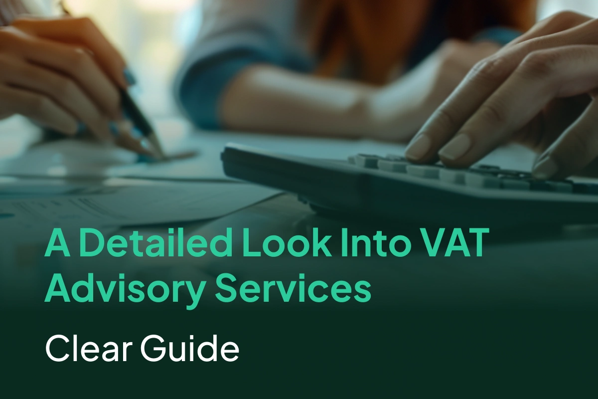 Consultant reviewing financial documents for VAT advisory and tax planning services