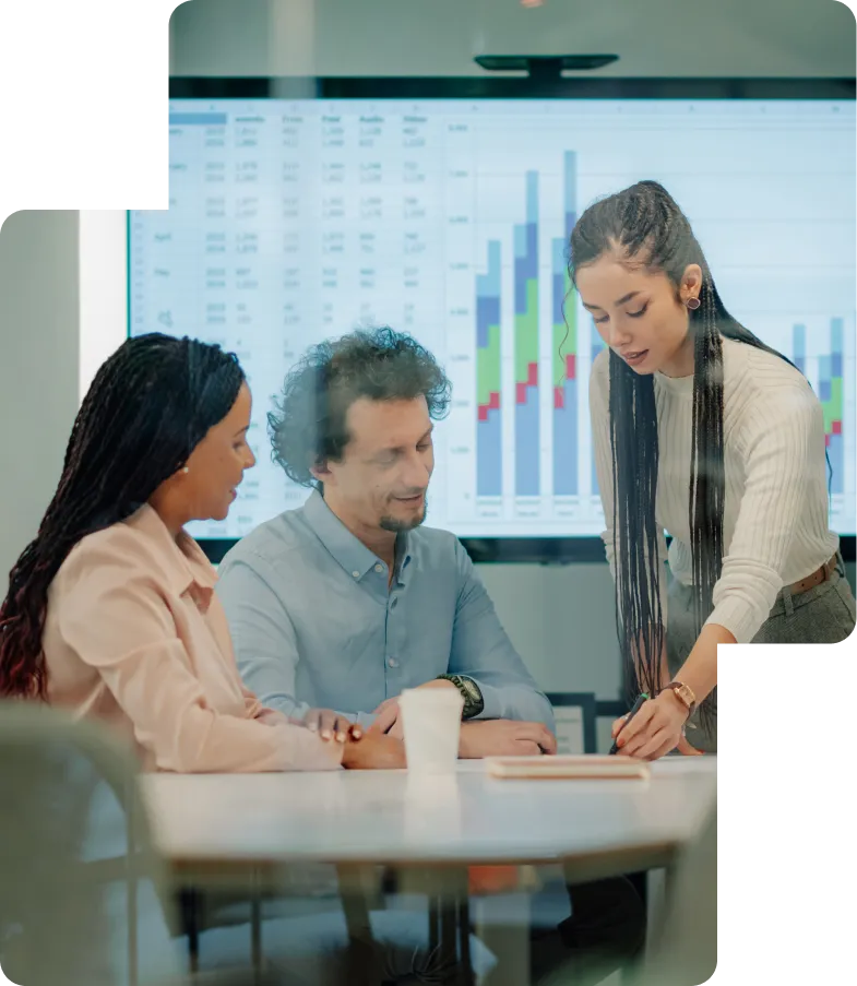 Business professionals working with documentation and compliance processes for company setup