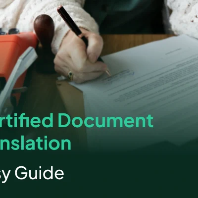 Official document translation process for legal and certified international use